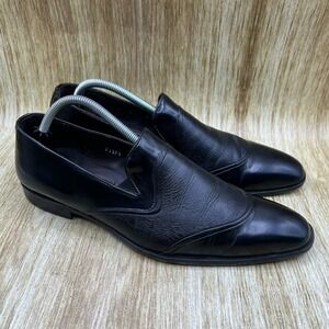 Mezlan Milani Slip On Loafers Men's Size 9 Black Leather Casual Dress Shoes